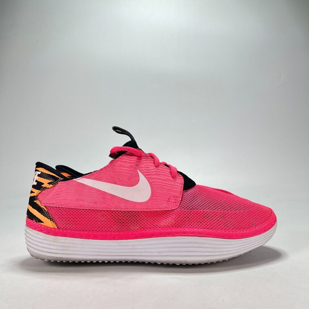 Nike Solarsoft Moccasin Pink Flash Animal Print Shoes 555301-618 Men's Size 10